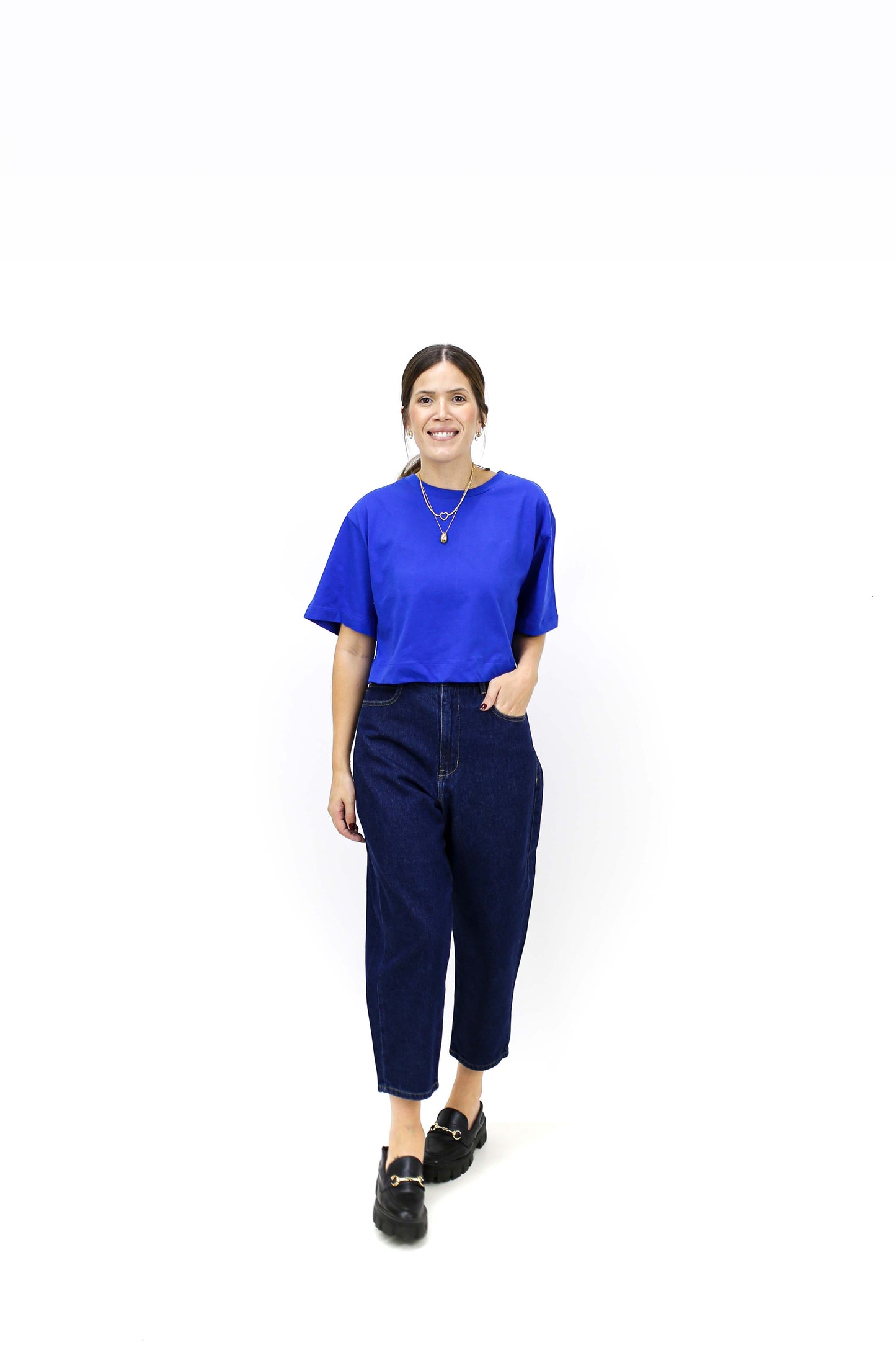 T-SHIRT CROPPED MALHA