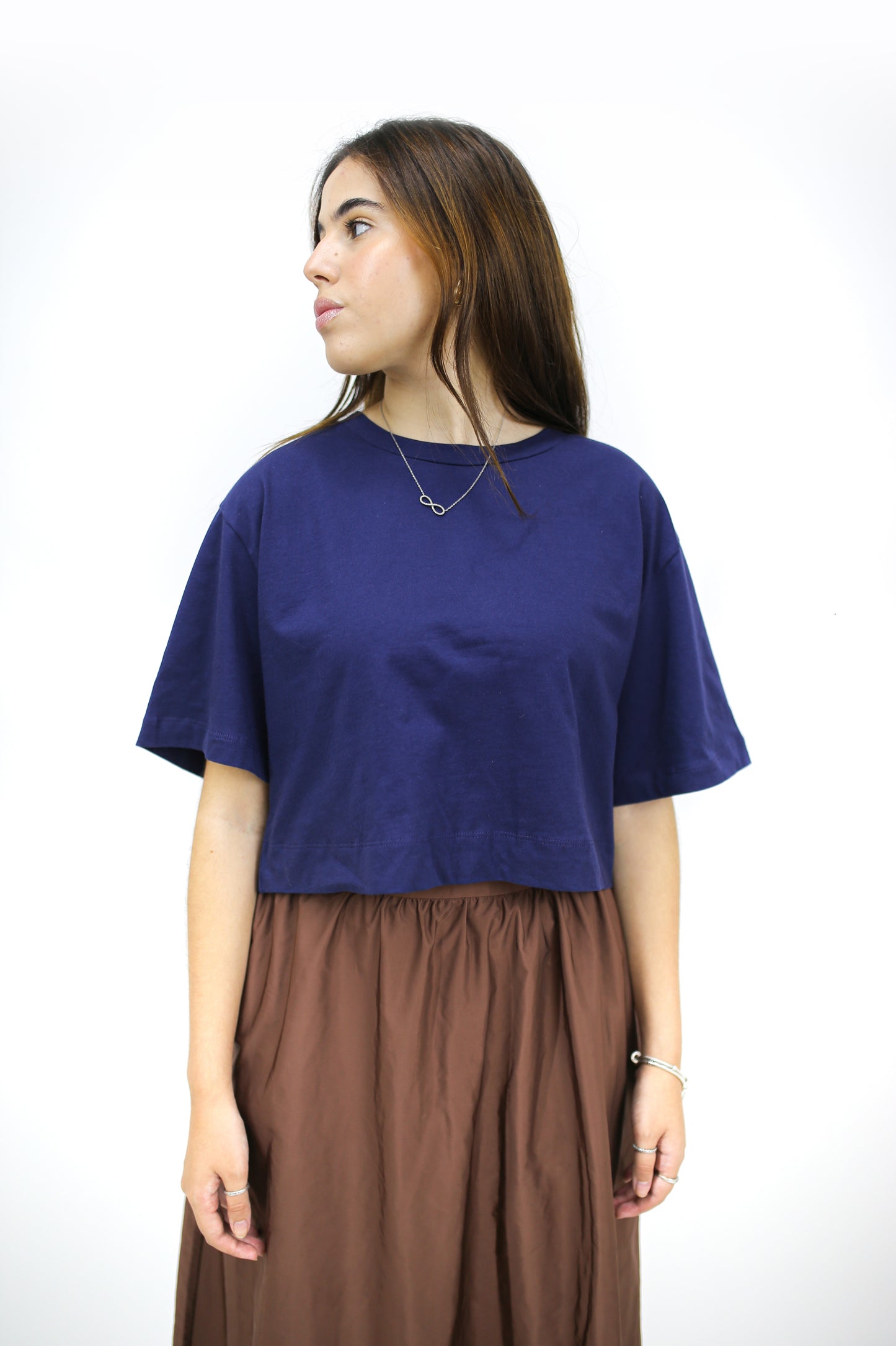T-SHIRT CROPPED MALHA